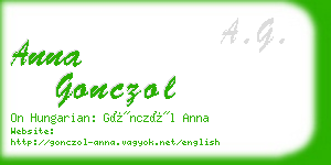 anna gonczol business card